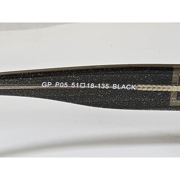 GIANNI PO PLATINUM  Women's Eyeglasses GP P05 51-18 135 black Italian Design New - Picture 10 of 14